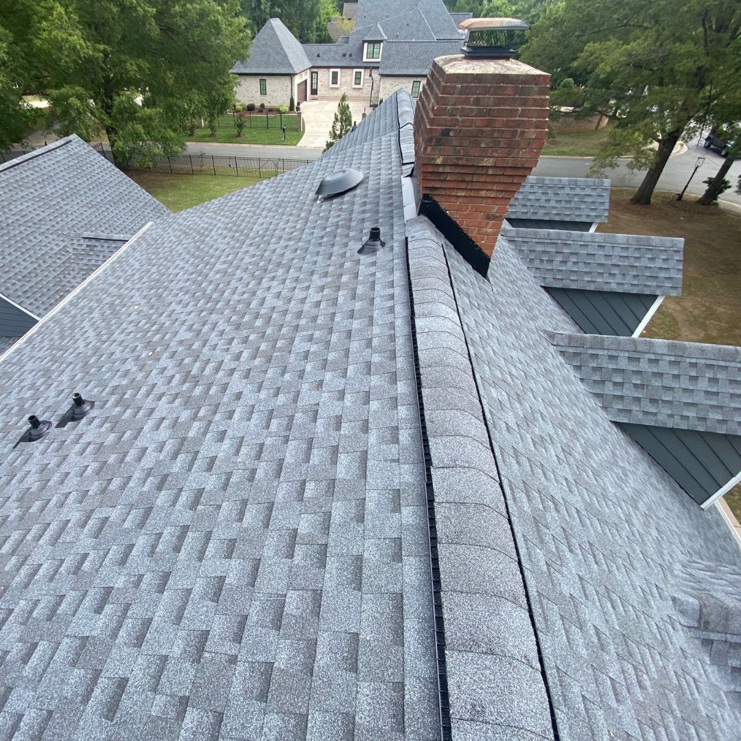 A beautiful new roof, replaced by Vision Roofing in Charlotte, NC